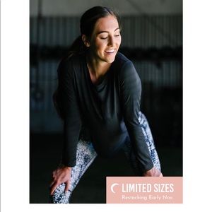 Zyia black long sleeve worn 1 EUC